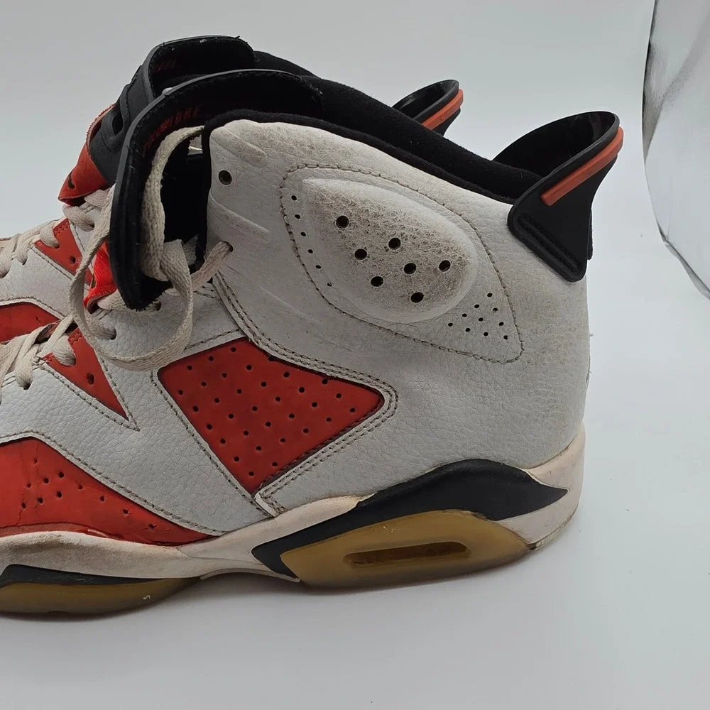 Jordan 6 Retro Gatorade Mens Size 13 White Orange Fair 384664-145 Summit White